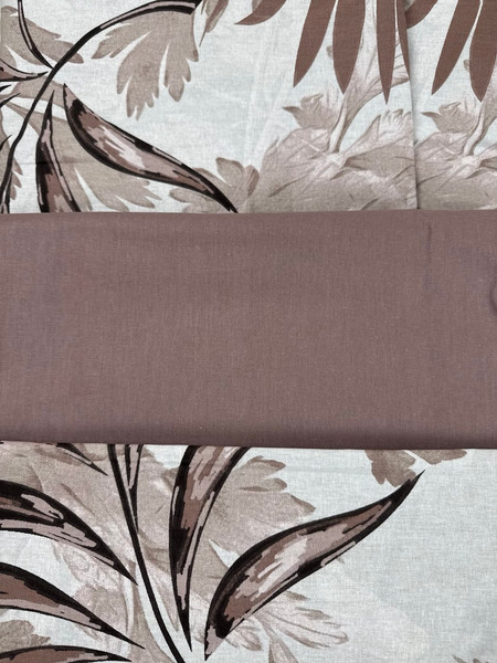 Изображение товара Комплект постельного белья Реноме Евро Оливковая коллекция. Простыня на резинке УУ 2459 (поплин)