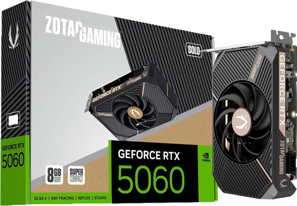 Изображение товара Видеокарта Zotac RTX 5060 Gaming SOLO 8GB (ZT-B50600G-10L)