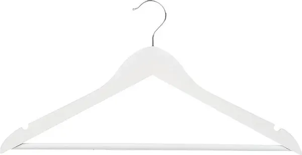 Изображение товара Деревянная вешалка-плечики Рыжий кот 311388 (белый)