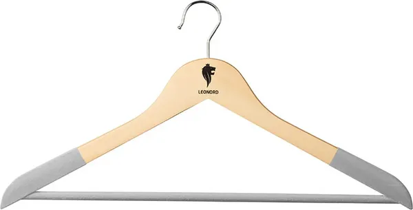 Изображение товара Деревянная вешалка-плечики Leonord 107887 (древесный)