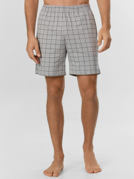 Изображение товара Комплект домашней одежды Mark Formelle 591038 (р.88-78-182/188, серый меланж 4306-А/черная клетка на сером)