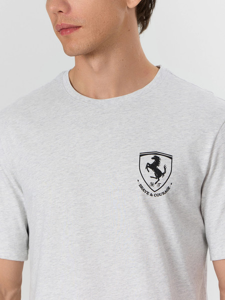 Изображение товара Комплект домашней одежды Mark Formelle 591038 (р.116-106-182/188, серый меланж 4306-А/черная клетка на сером)