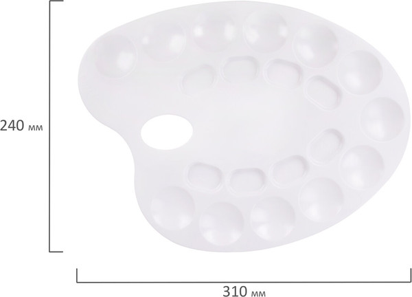 Изображение товара Палитра для красок Пифагор 227808 (белый)