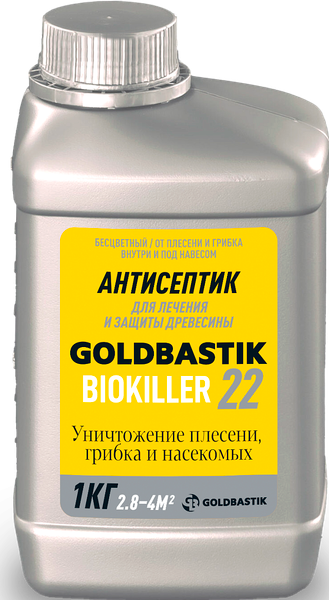 Изображение товара Антисептик для древесины Goldbastik Биокиллер против жуков BB 22 (1кг)