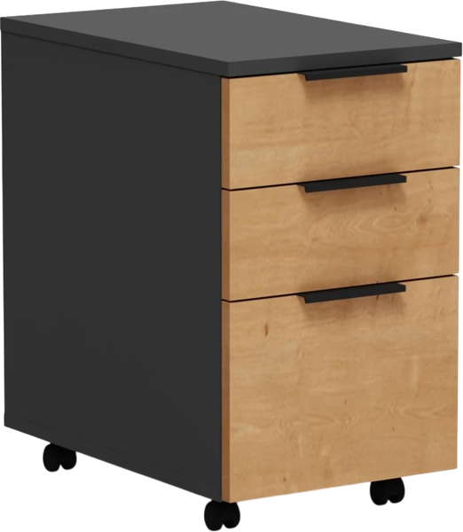 Изображение товара Комод Crafto Лила 06 35x55x61 (графит дуб)