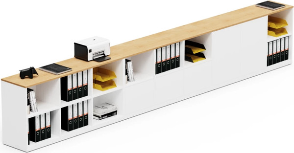 Изображение товара Тумба Crafto Поли 02 150x40x75 (белый дуб)