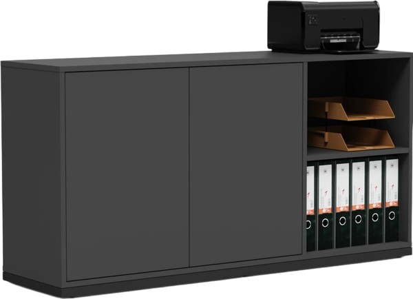 Изображение товара Тумба Crafto Мальта 03 150x40x75 (графит)