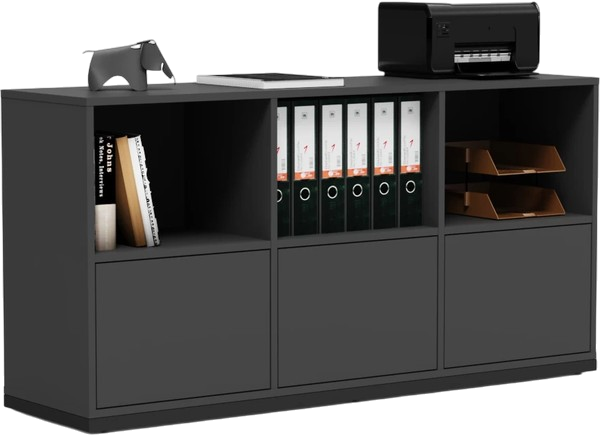 Изображение товара Тумба Crafto Нина 03 150x40x75 (графит)