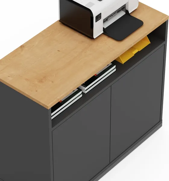 Изображение товара Тумба Crafto Тина 04 90x40x75 (графит дуб)