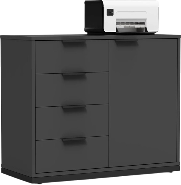 Изображение товара Тумба Crafto Вера 03 90x40x75 (графит)