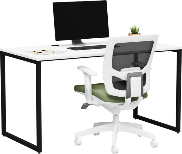 Изображение товара Письменный стол Crafto Тор 05 138x70x75 (белый/черный)