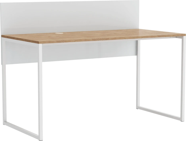 Изображение товара Письменный стол Crafto Тор с экраном 03 138x70x75 (белый дуб)