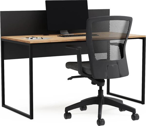 Изображение товара Письменный стол Crafto Тор с экраном 06 138x70x75 (графит дуб)