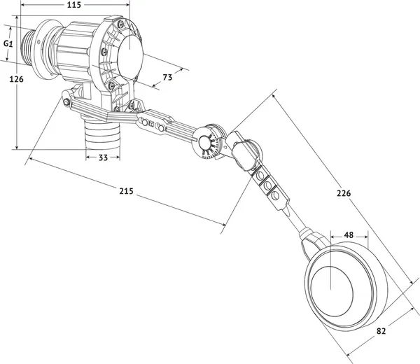 Изображение товара Клапан поплавковый Unipump 1 VLF-100 / 70521