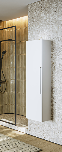 Изображение товара Шкаф-полупенал для ванной Aqwella Vancouver VAN0535 (подвесной, белый)