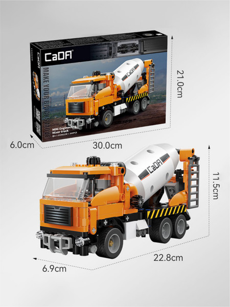 Изображение товара Конструктор CaDa Миксер-бетоновоз C65021W