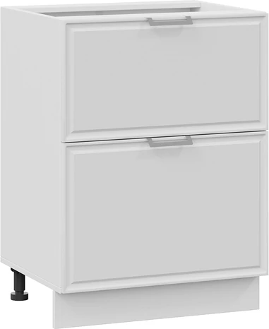 Изображение товара Шкаф-стол кухонный ТриЯ Белладжио 1Н5Я2 с двумя ящиками (белый/фон белый)