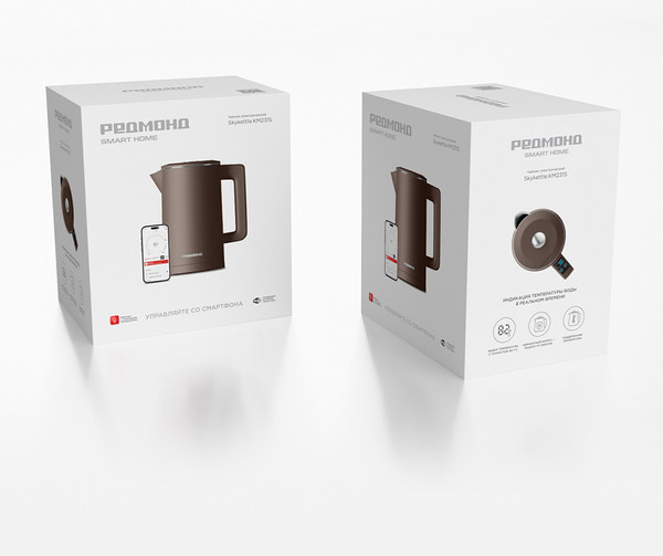 Изображение товара Электрочайник Redmond SkyKettle KM231S (серо-коричневый)