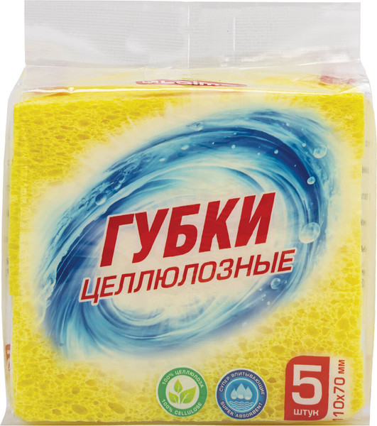 Изображение товара Набор губок хозяйственных Laima 700259 (5шт)