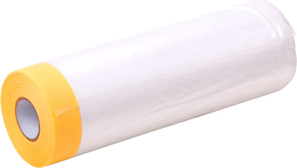Изображение товара Пленка строительная Pingo Защитная с малярной лентой 1400мм / 09831-7 (33м)