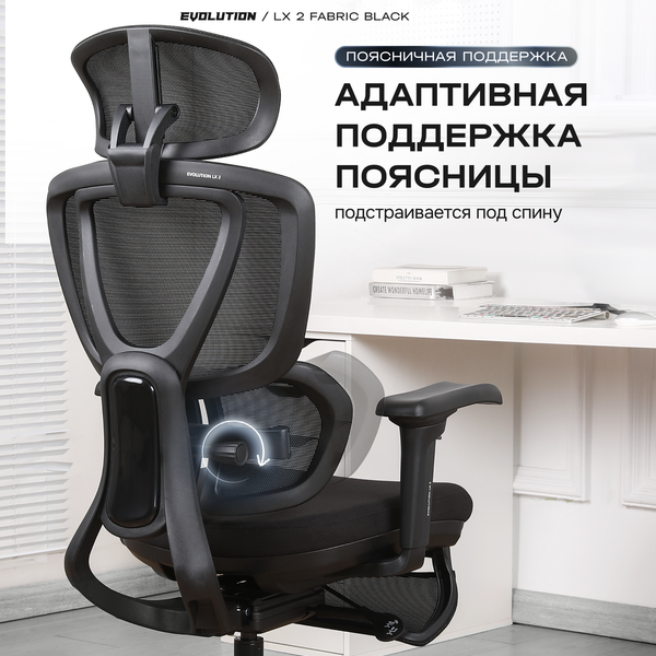 Изображение товара Кресло офисное Evolution LX 2 (черный)