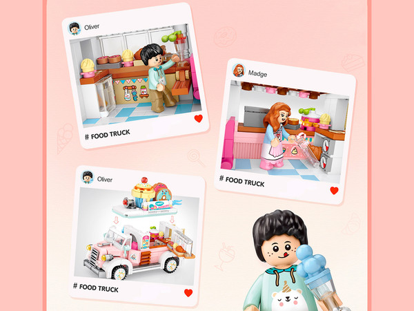 Изображение товара Микроконструктор LOZ Фудтрак Сладости 1738