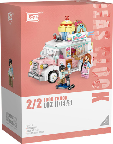 Изображение товара Микроконструктор LOZ Фудтрак Сладости 1738