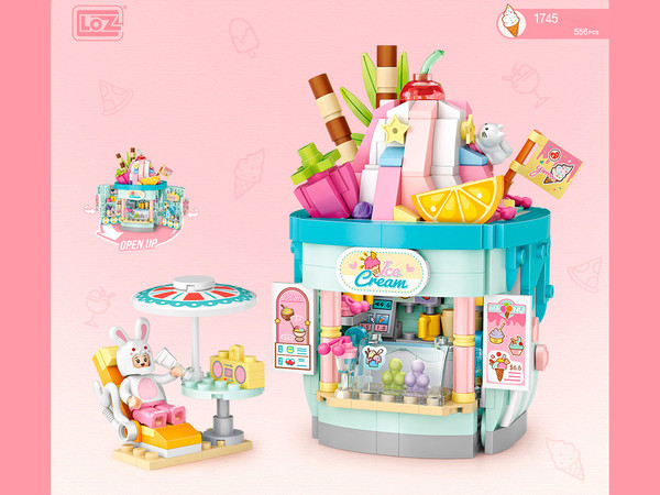 Изображение товара Микроконструктор LOZ Ларек с мороженым 1745