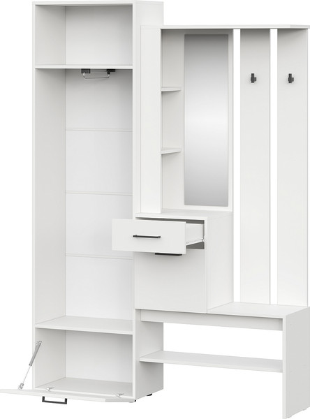 Изображение товара Секция в прихожую SV-мебель Фаворит 2 К (белый)