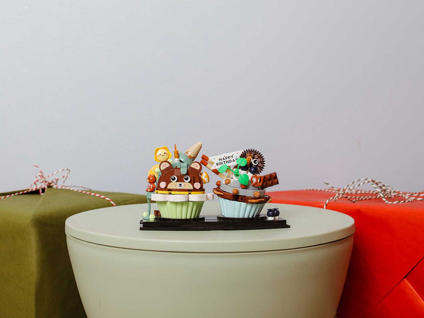 Изображение товара Микроконструктор LOZ Мишка в бисквите 1755