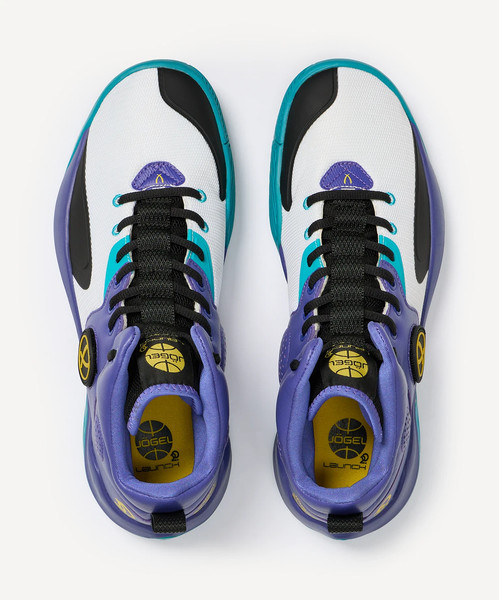 Изображение товара Кроссовки Jogel Launch 2.0 MID (р. 43, белый/фиолетовый/голубой)