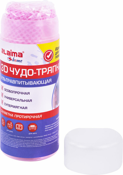 Изображение товара Салфетка хозяйственная Laima Home / 609973 (розовый)