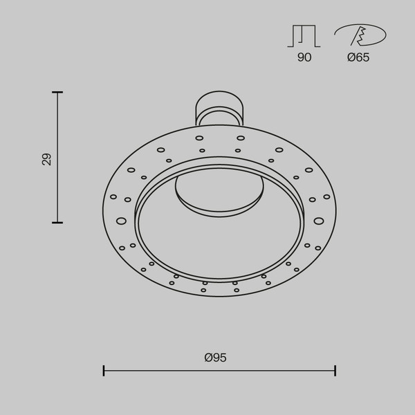 Изображение товара Точечный светильник Maytoni DL126-GU10-TRS-MG