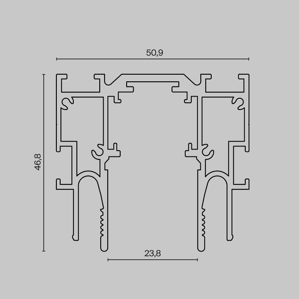 Изображение товара Шинопровод Maytoni TRX034-SCCL-422B