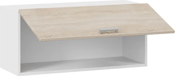 Изображение товара Шкаф под вытяжку ТриЯ Гранита 1В8Г с одной откидной дверью (белый/дуб сонома)