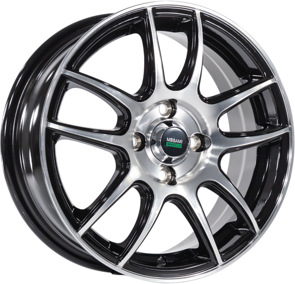 Изображение товара Литой диск Megami MGM-36 15x6" 4x100мм DIA 54.1мм ET 46мм BKF