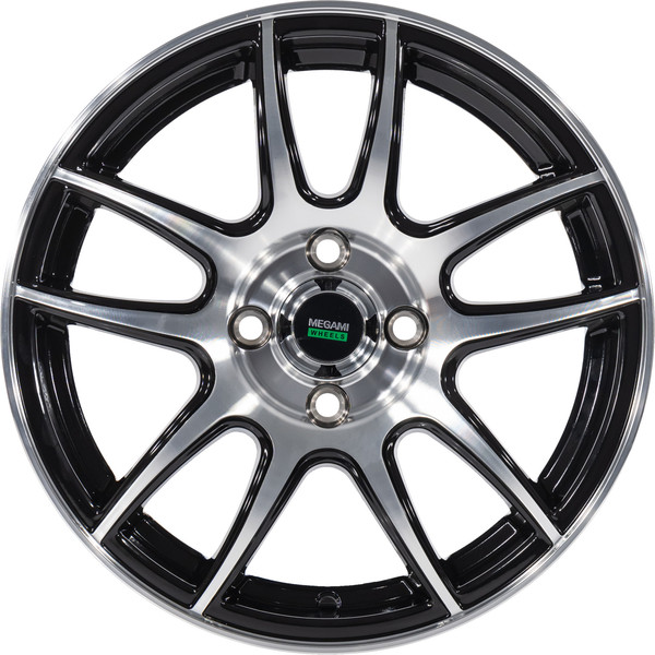 Изображение товара Литой диск Megami MGM-36 15x6" 4x100мм DIA 54.1мм ET 46мм BKF