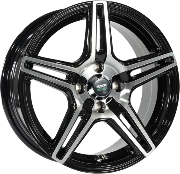 Изображение товара Литой диск Megami MGM-38 15x6.5" 4x114.3мм DIA 67.1мм ET 40мм BKF