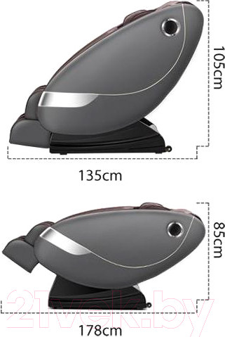 Изображение товара Массажное кресло VictoryFit M98 / VF-M98 (коричневый/серый)