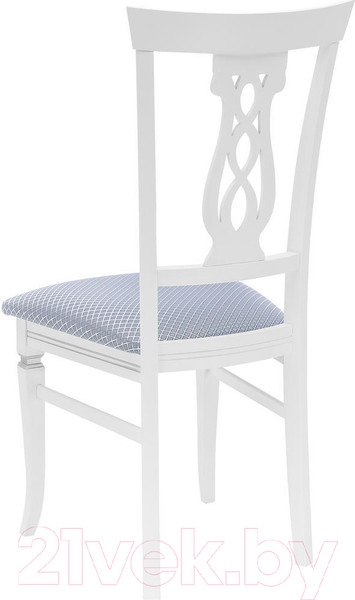 Изображение товара Стул Импэкс Leset Юта (белый 9003/патина серебро/жаккард Атина серебро Ж4.04)