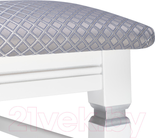 Изображение товара Стул Импэкс Leset Юта (белый 9003/патина серебро/жаккард Атина серебро Ж4.04)