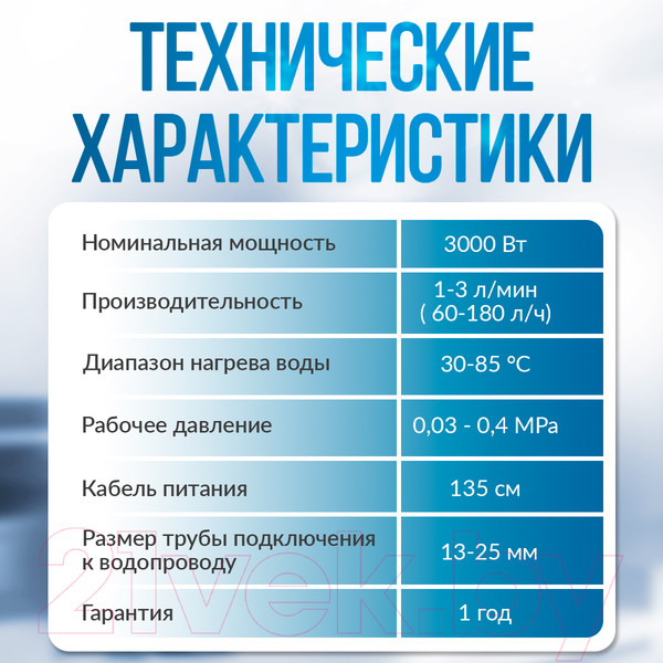 Изображение товара Проточный водонагреватель Atlanta ATH-7425