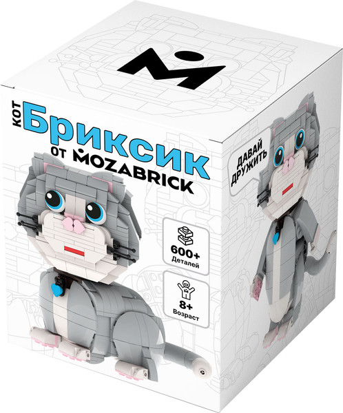 Изображение товара Конструктор Mozabrick Кот Бриксик / 60013