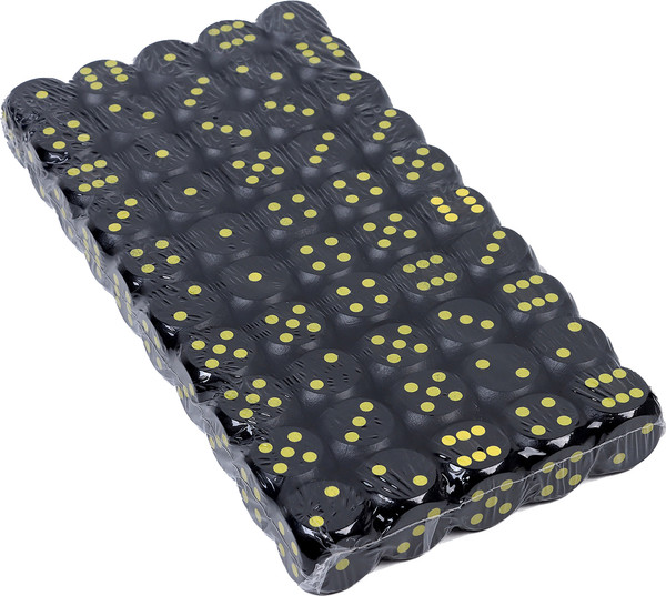 Изображение товара Набор кубиков для настольной игры Sima-Land 10502139 (50шт, черный)