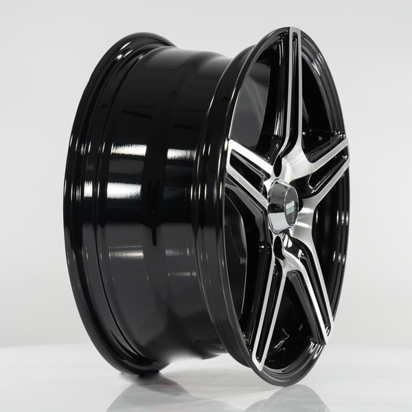 Изображение товара Литой диск Megami MGM-38 15x6.5" 5x100мм DIA 57.1мм ET 38мм BKF