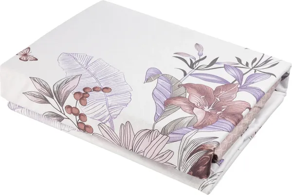 Изображение товара Комплект постельного белья Luxsonia Нежный букет 2сп с простыней на резинке / Ви26-0324/220