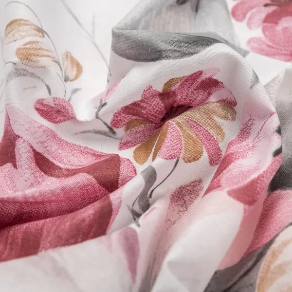 Изображение товара Комплект постельного белья Luxsonia Букет изыска Поплин 1.5сп 70x70 / Ви27-342/220 (на резинке)