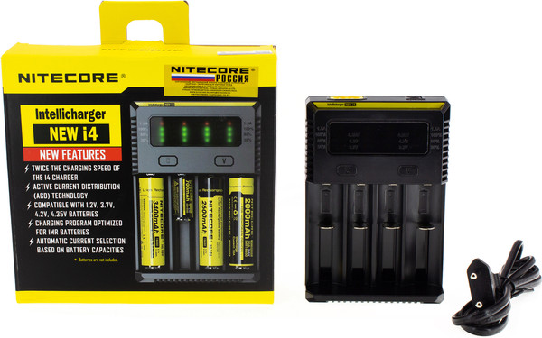 Изображение товара Зарядное устройство для аккумуляторов Nitecore New i4 / 15364
