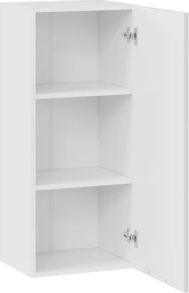 Изображение товара Шкаф навесной для кухни ТриЯ Гренада 1ВВ4 с одной дверью (белый/холст мокко)