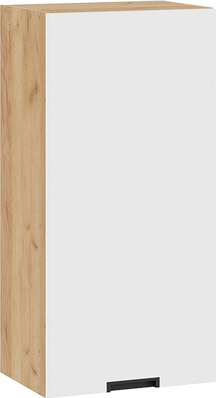 Изображение товара Шкаф навесной для кухни ТриЯ Гренада 1ВВ45 с одной дверью (дуб крафт золотой/холст белый)